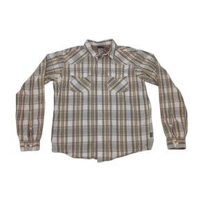 Patagonia Men's Medium Shirt Button Up Long Sleeve 100% Organic Cotton